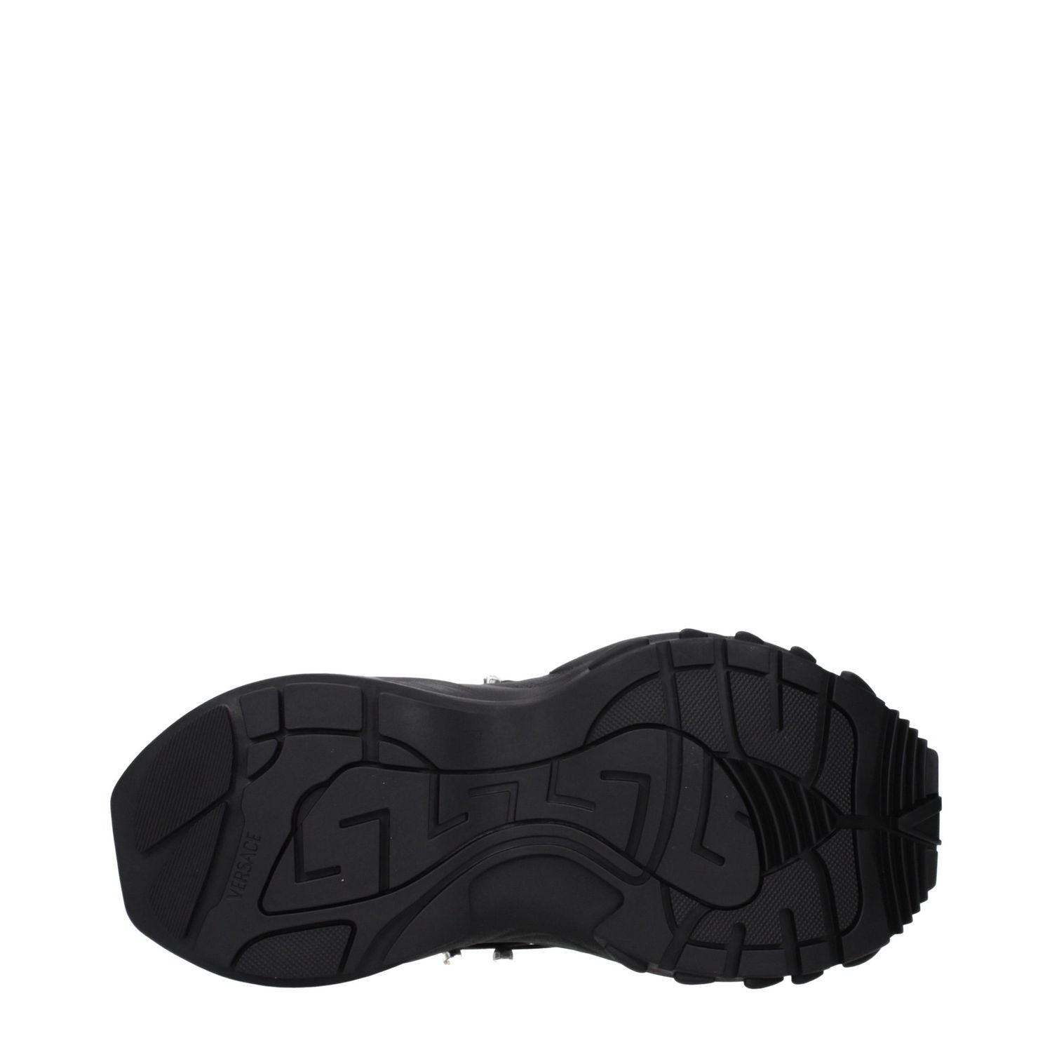 Versace Black Fabric Chunky Sneakers