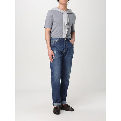 Brunello Cucinelli Blue Denim Straight-Leg Jeans