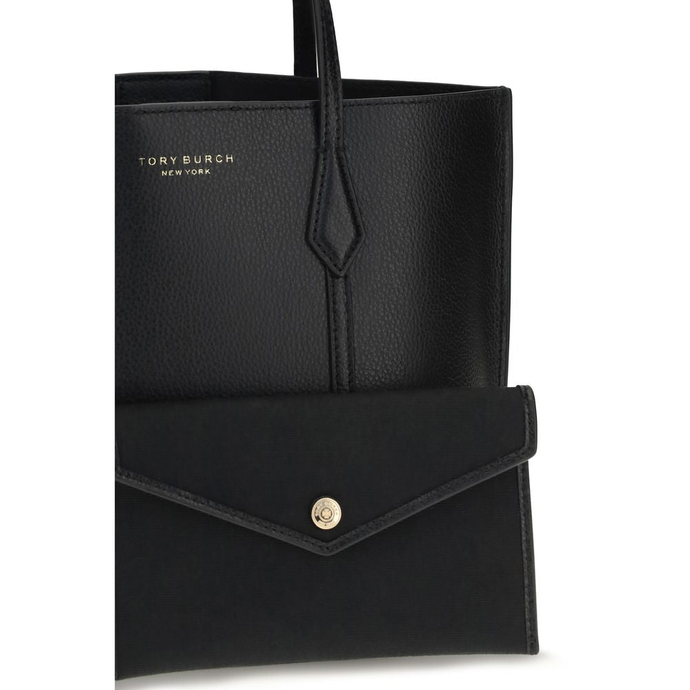 Tory Burch Black Calf Leather Bos Taurus Handbag