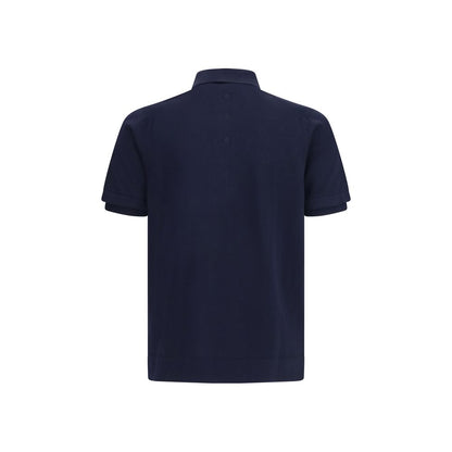 Premiata Blue Cotton Polo Shirt