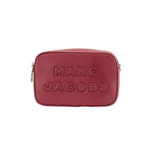 Marc Jacobs Flash Pomegranate Smooth Leather Embossed Camera Crossbody Bag Purse
