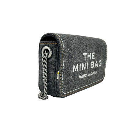 Marc Jacobs The Denim Chain Mini Bag - Black Wash