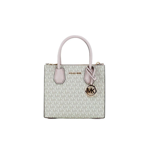 Michael Kors MICHAEL KORS Mercer 35S1GM9M2B Medium Logo And Leather Accordion Crossbody Bag In Powder Blush Multi