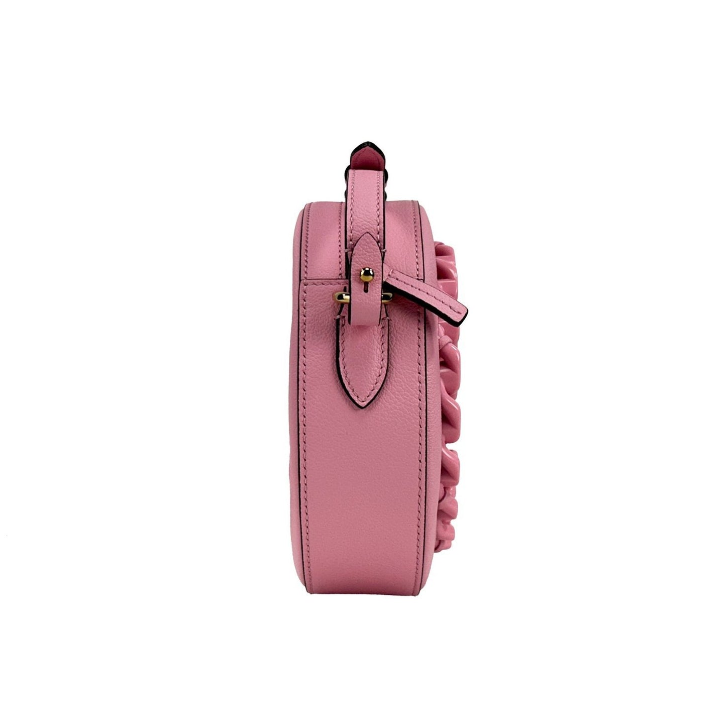 Versace Round Disco Leather Camera Case Crossbody Bag