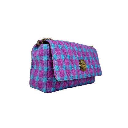 Versace Wool Lurex Medium Shoulder Crossbody Bag