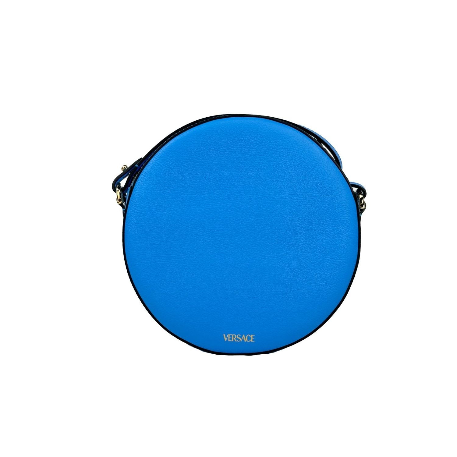 Versace Round Disco Leather Camera Case Crossbody Bag