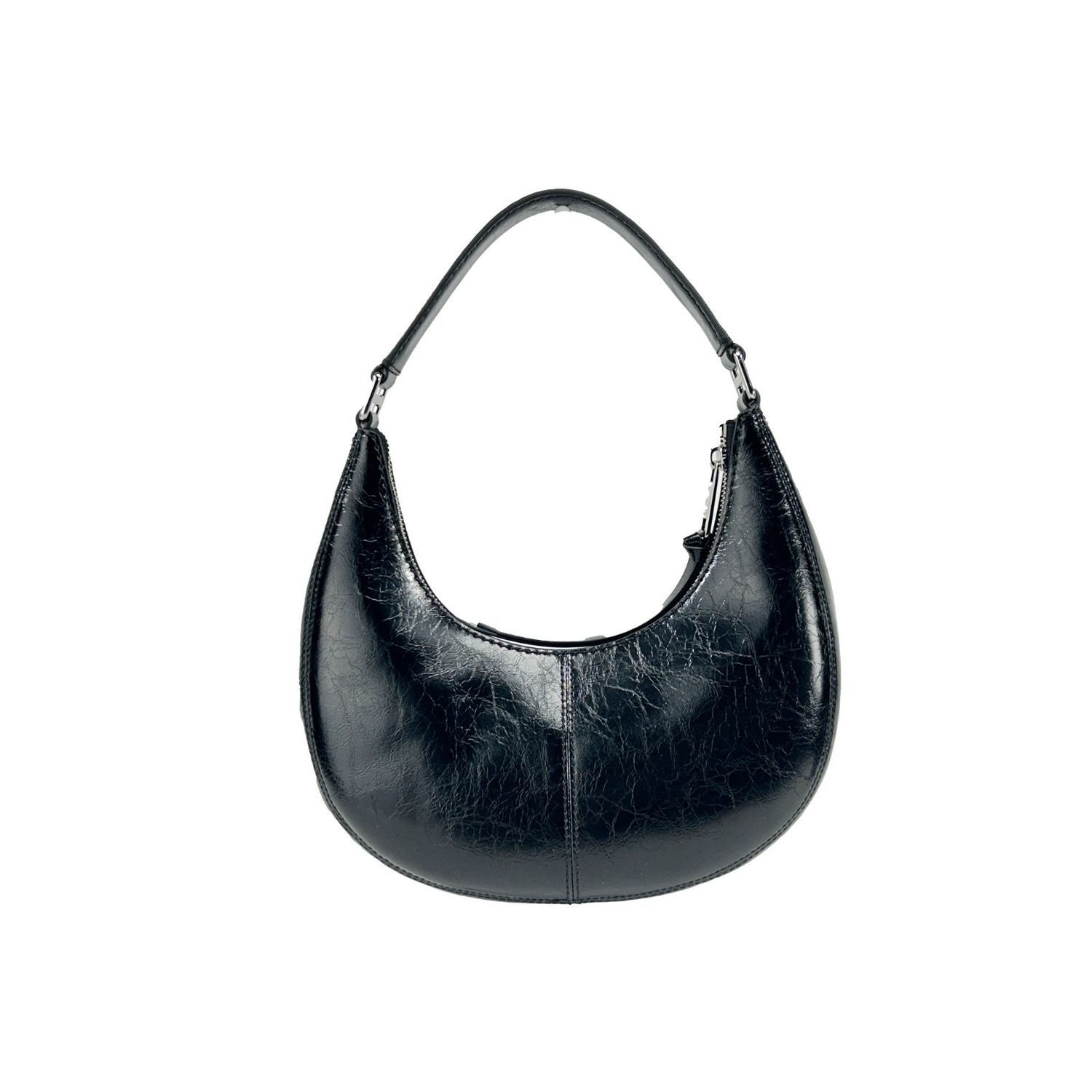 Marc Jacobs Cruiser Small Crescent Crinkle Leather Bag