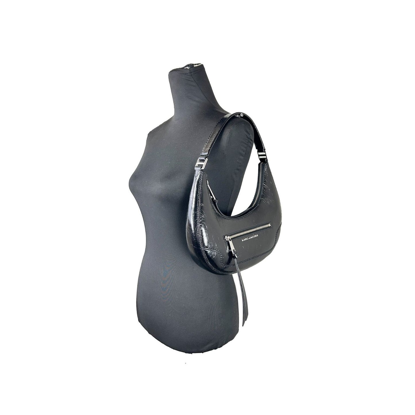 Marc Jacobs Cruiser Small Crescent Crinkle Leather Bag