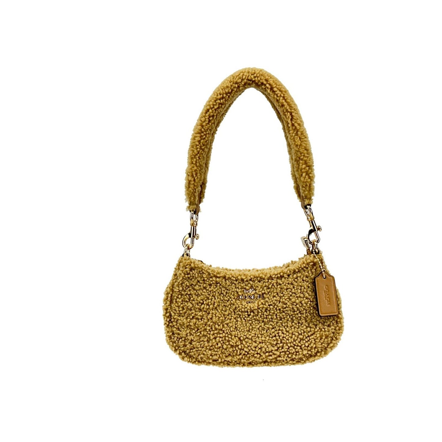 COACH Coach Teri Mini Shearling Fur Crossbody Bag