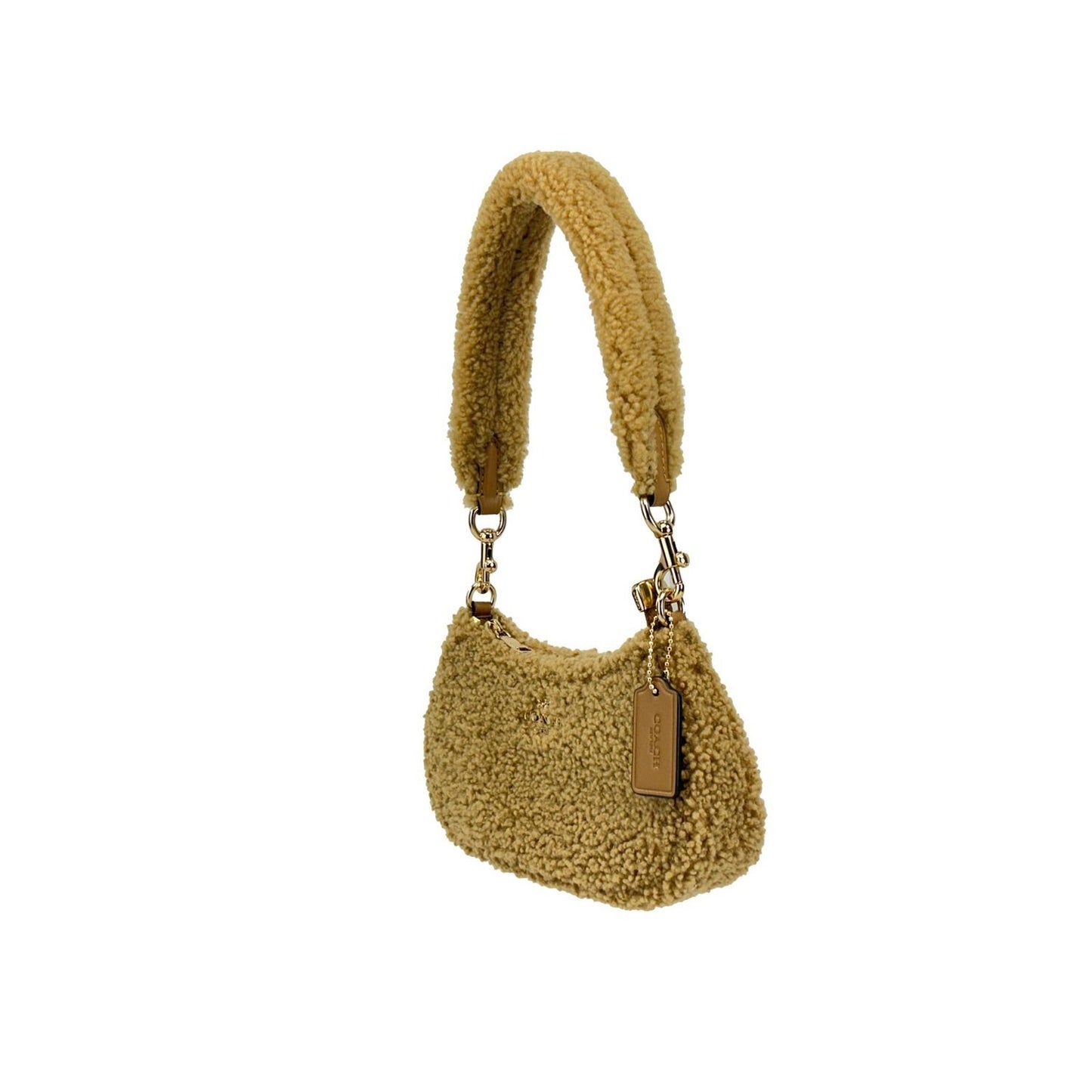 COACH Coach Teri Mini Shearling Fur Crossbody Bag