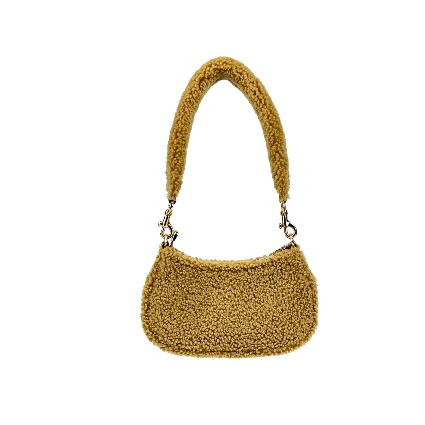 COACH Coach Teri Mini Shearling Fur Crossbody Bag