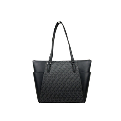 Michael Kors Charlotte Leather Top Zip Tote Bag