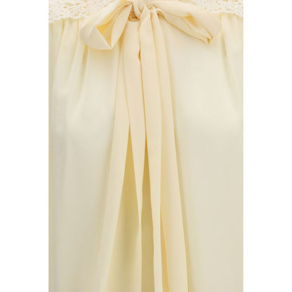 Chloé Beige Polyester Blouse