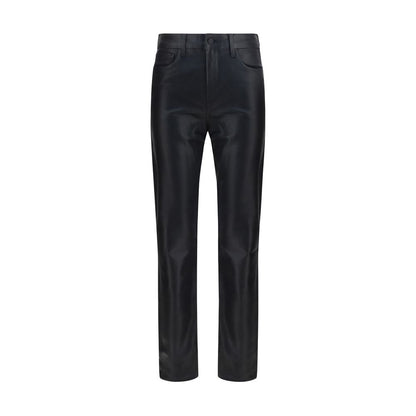 L'Agence Black Leather Pants