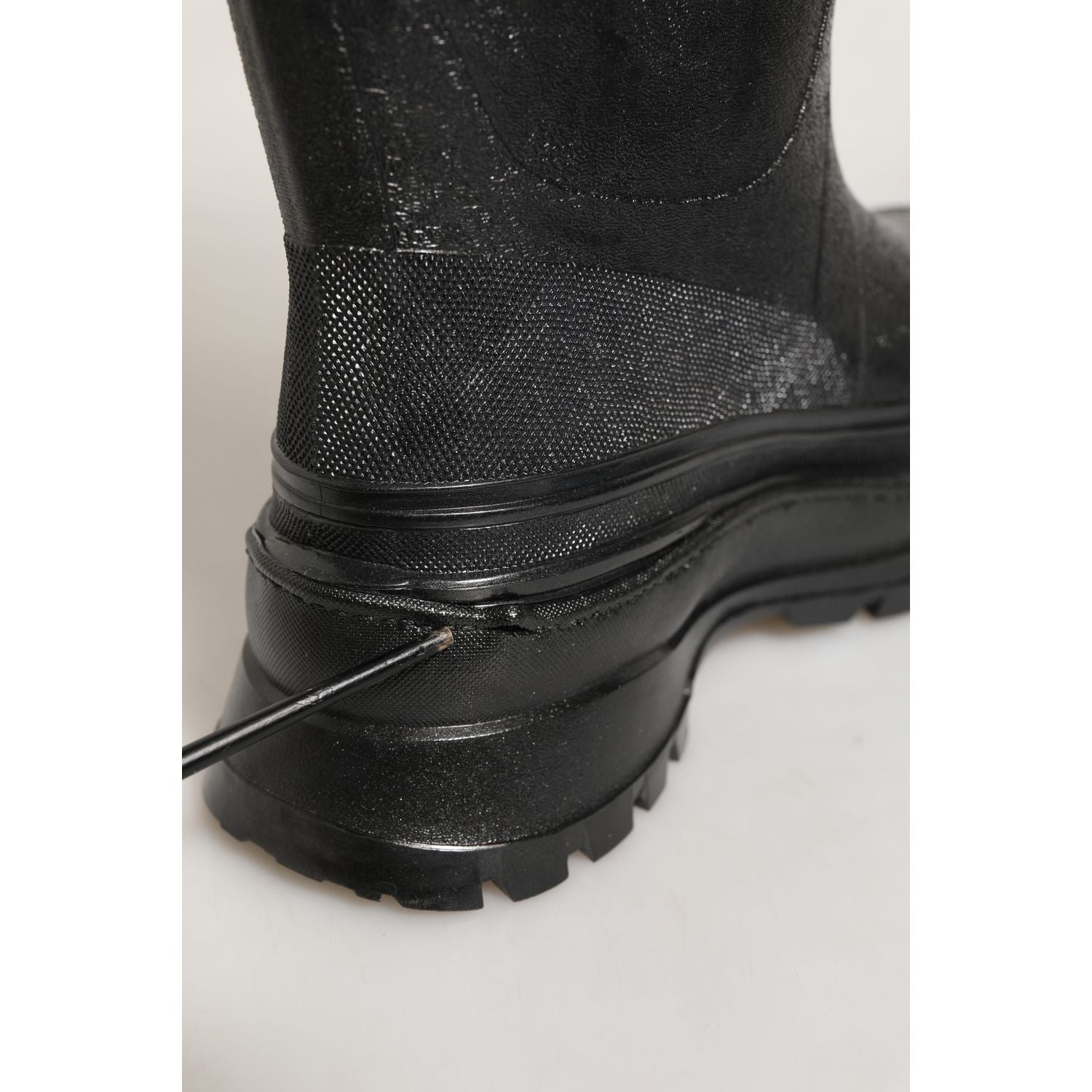 Dolce & Gabbana Black PVC Pull On Rain Boots Men Shoes