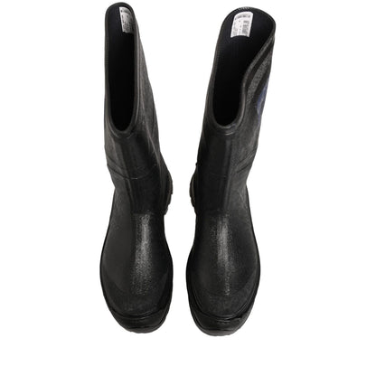 Dolce & Gabbana Black PVC Pull On Rain Boots Men Shoes