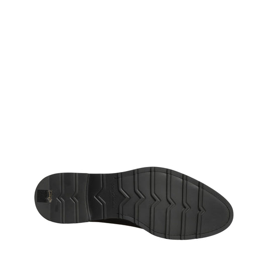 Dolce & Gabbana Black Leather Men Oxford Dress Formal Shoes