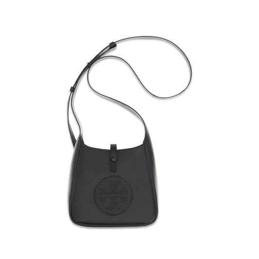 Tory Burch Black Calf Leather Bos Taurus Shoulder Bag