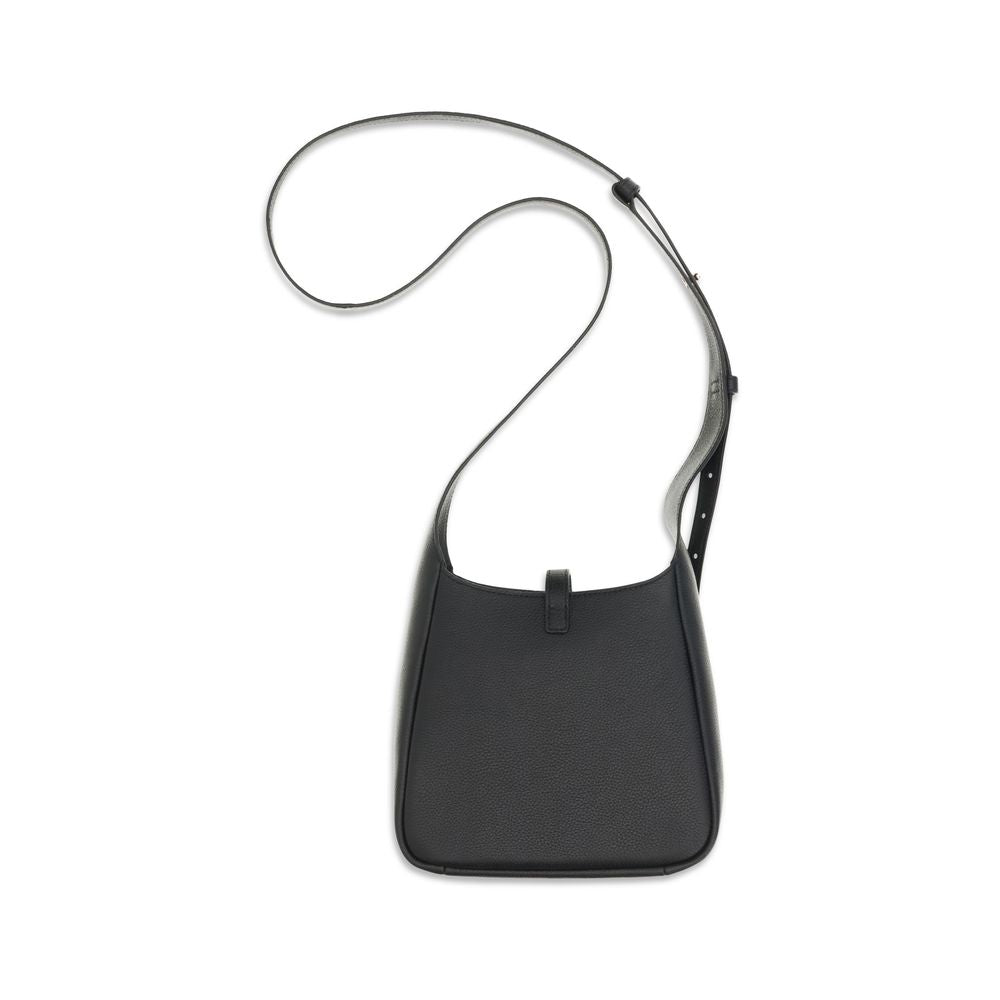 Tory Burch Black Calf Leather Bos Taurus Shoulder Bag