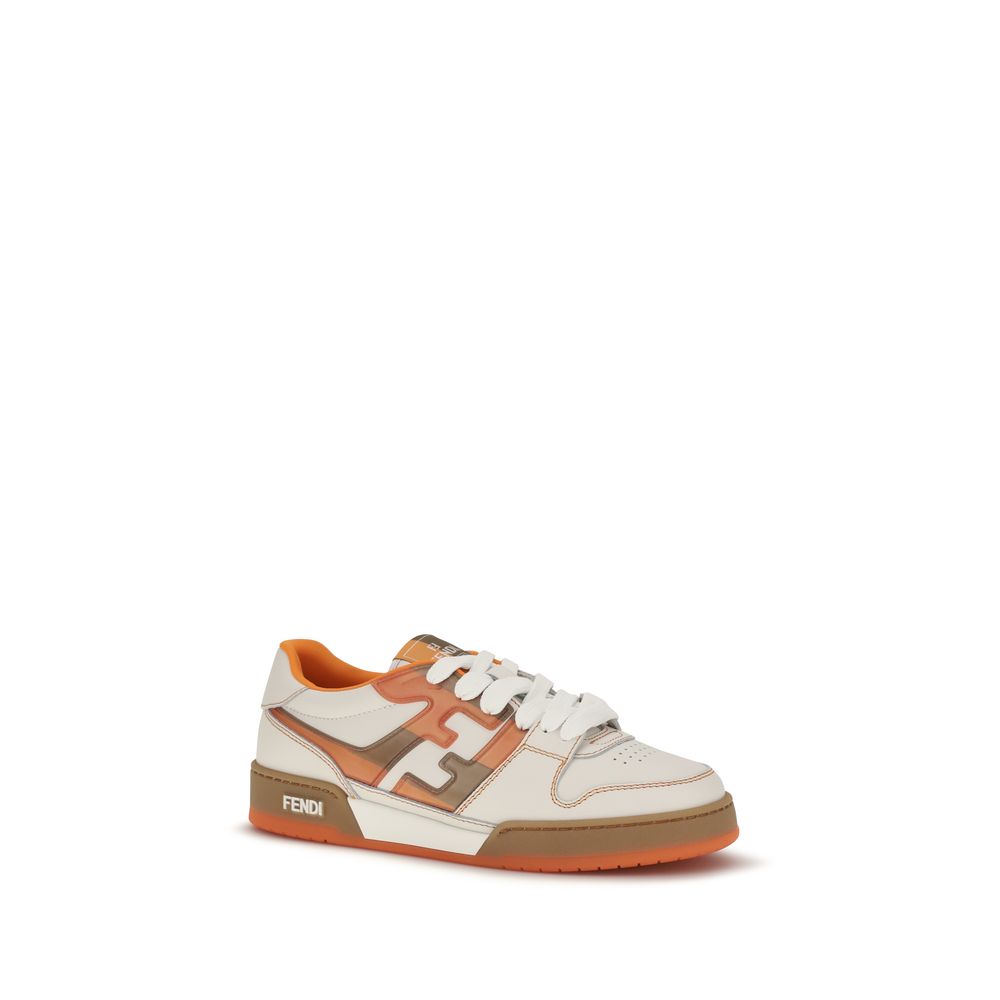 Fendi Multicolor Calf Leather Bos Taurus Athletic Sneakers