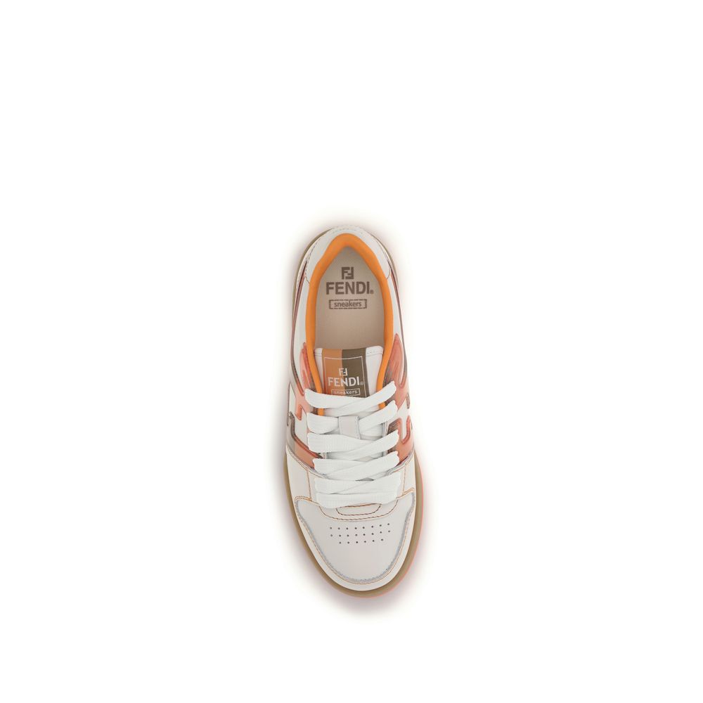 Fendi Multicolor Calf Leather Bos Taurus Athletic Sneakers