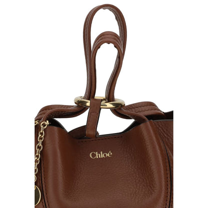 Chloé Brown Calf Leather Bos Taurus Shoulder Bag