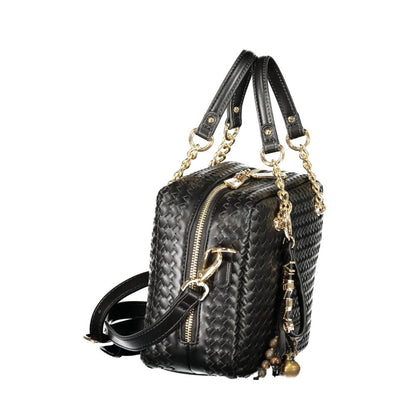 Mario Valentino Black Polyurethane Women's Bag
