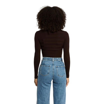 Morgan De Toi Brown Viscose Turtleneck