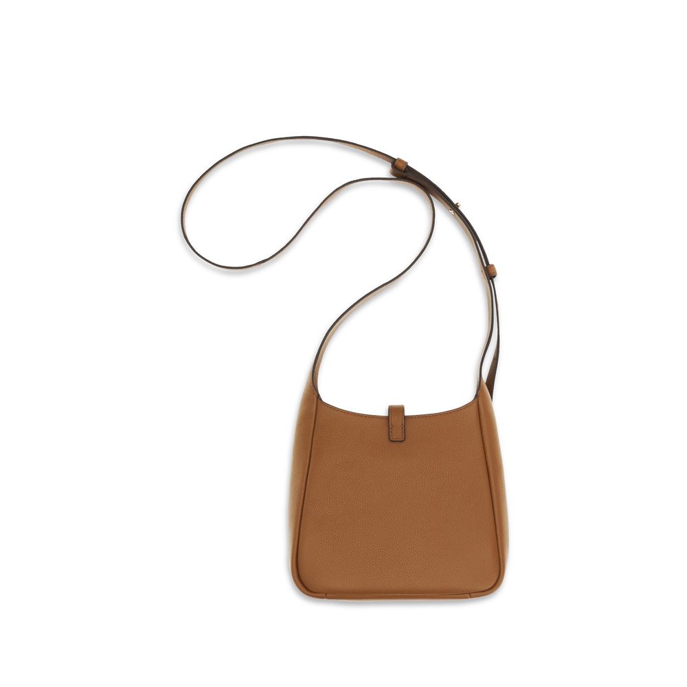 Tory Burch Brown Calf Leather Bos Taurus Shoulder Bag