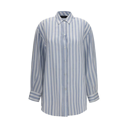 Gucci Blue Silk Shirt