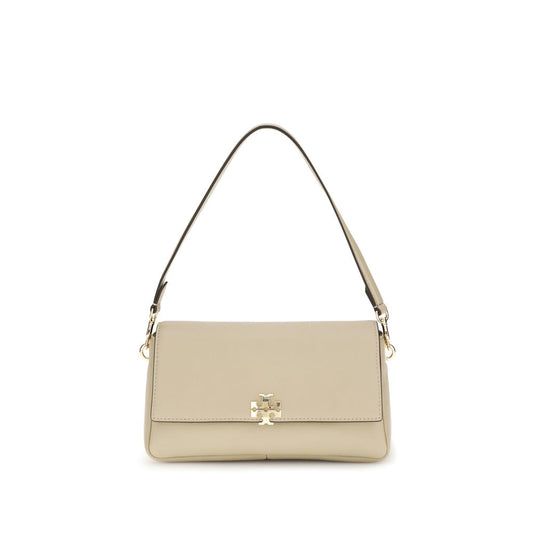 Tory Burch Beige Calf Leather Bos Taurus Shoulder Bag