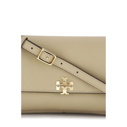 Tory Burch Beige Calf Leather Bos Taurus Shoulder Bag