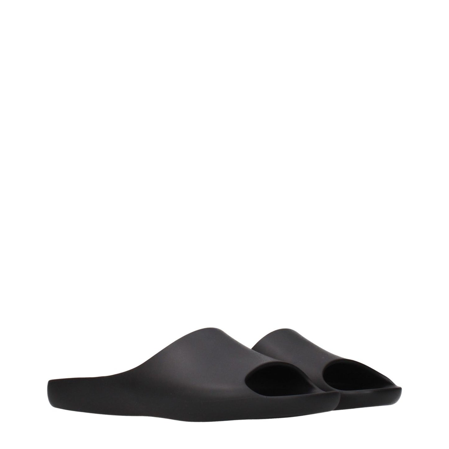 The Row Black Cotton Slippers