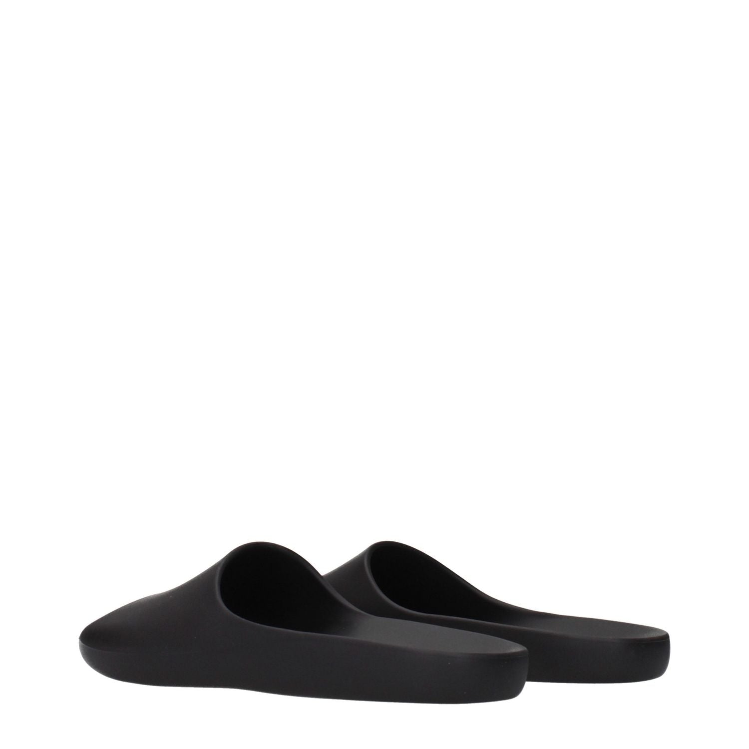The Row Black Cotton Slippers
