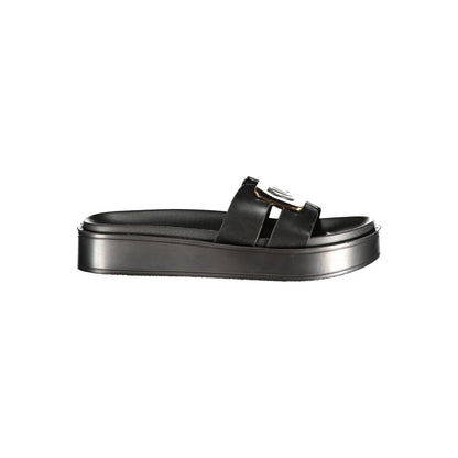 Laura Biagiotti Nero Polyurethane Women's Sandal