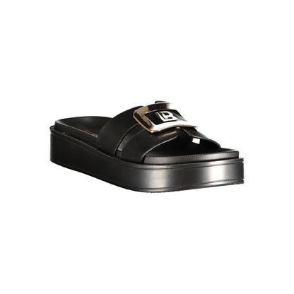 Laura Biagiotti Nero Polyurethane Women's Sandal