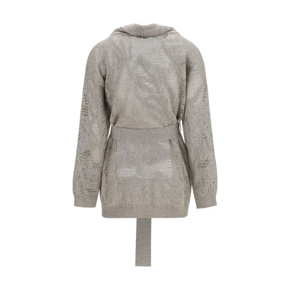 Brunello Cucinelli Beige Linen Cardigan