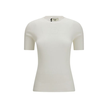Fendi White Cotton Sweatshirt