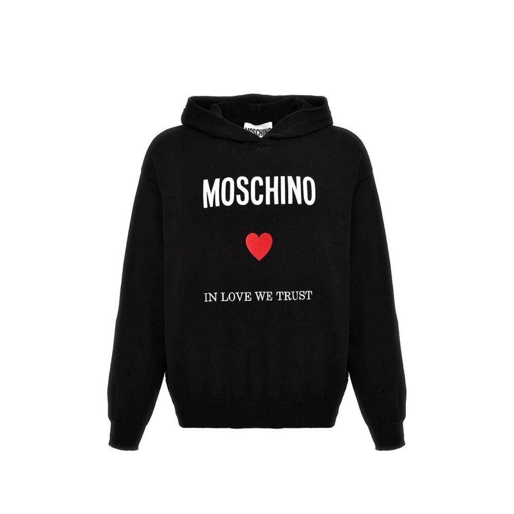 Moschino Couture Black Cotton Sweatshirt