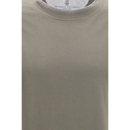 Brunello Cucinelli Bicolor Cotton T-Shirt