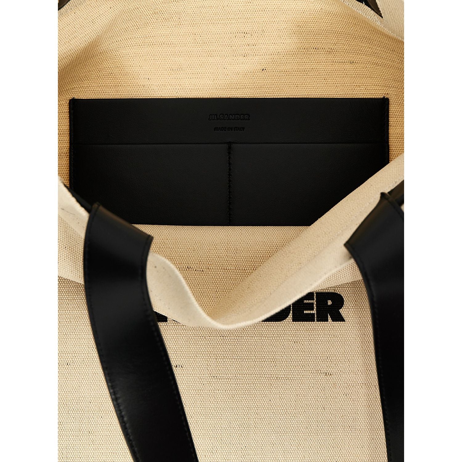 Jil Sander Bicolor Jute Tote Bag