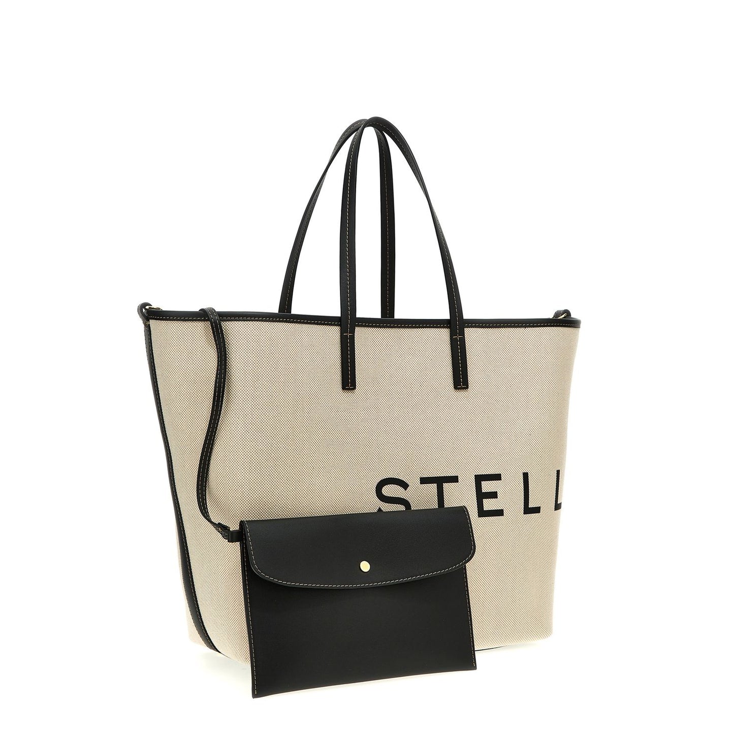 Stella McCartney Beige Cotton Tote Bag