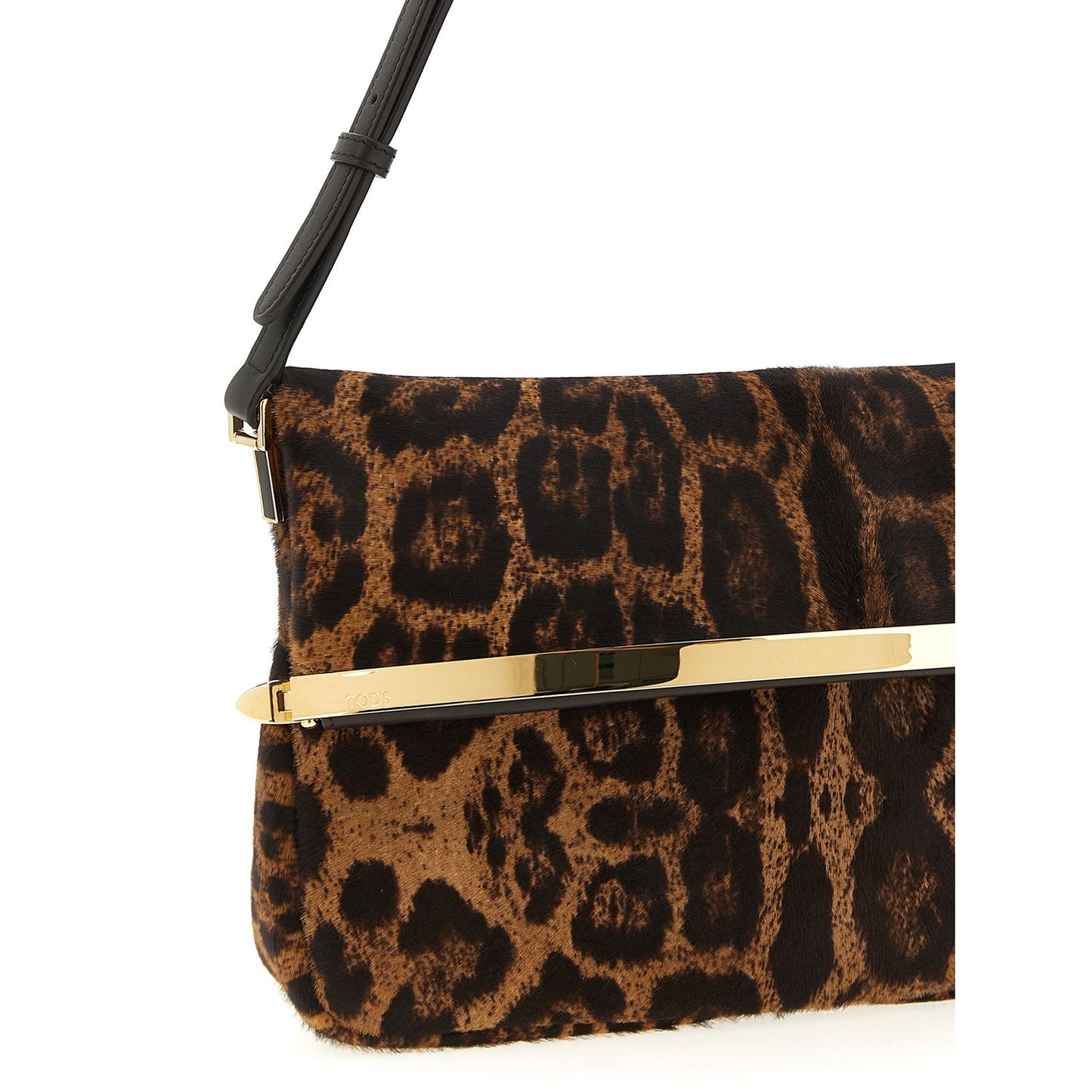 Tod's Brown Calfskin Shoulder Bag