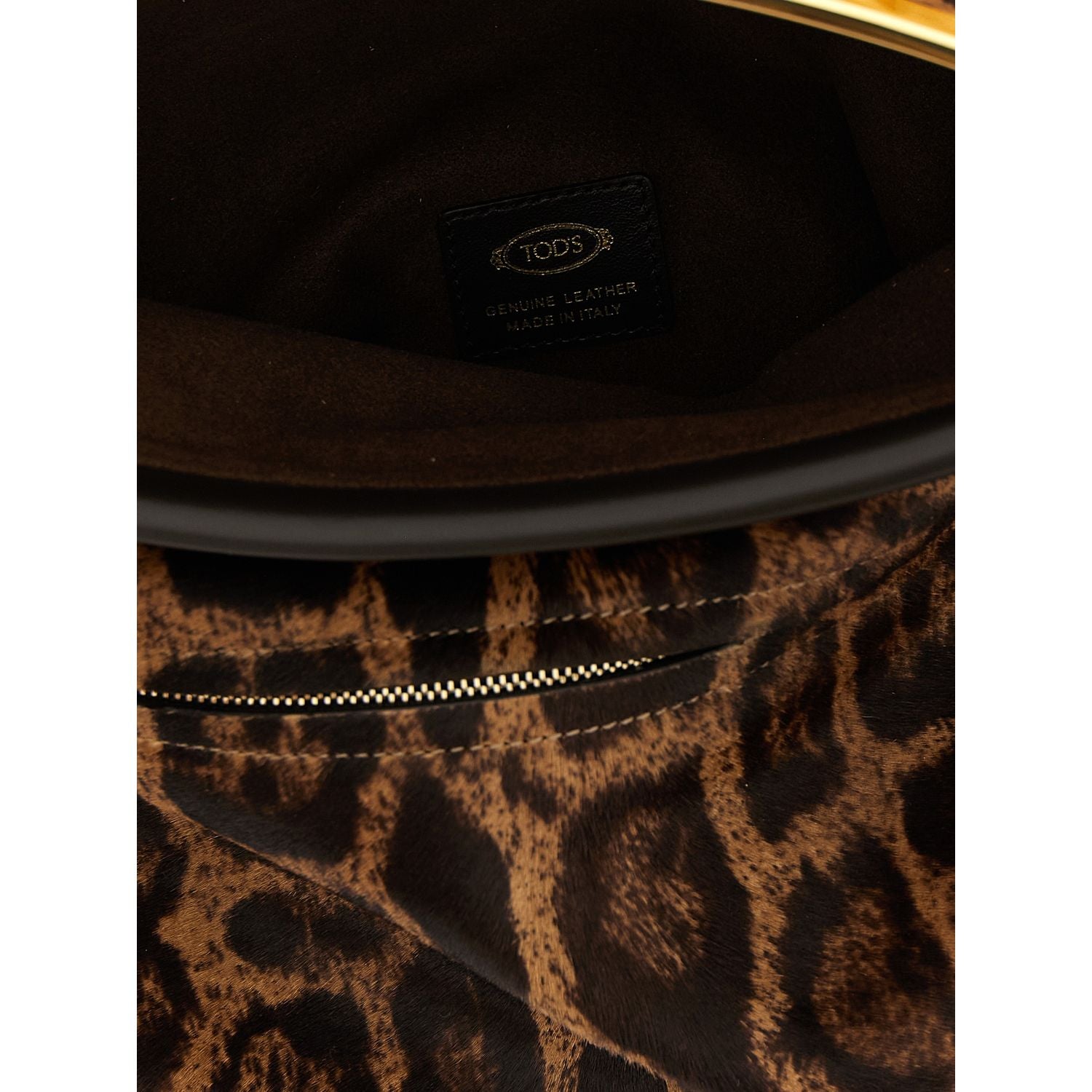 Tod's Brown Calfskin Shoulder Bag