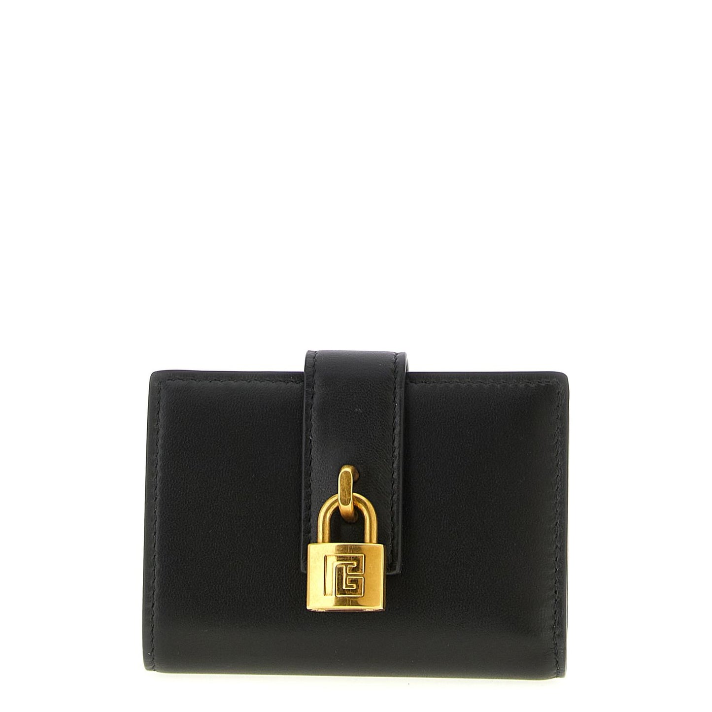 Balmain Black Lamb Leather Cardholder