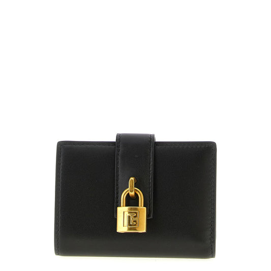 Balmain Black Lamb Leather Cardholder