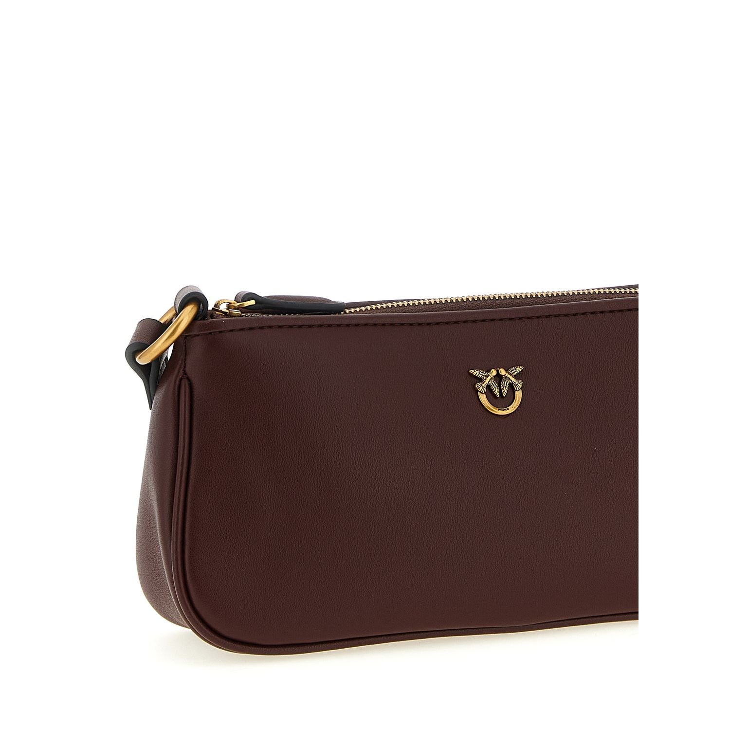 PINKO Bordeaux Cowhide Crossbody Bag