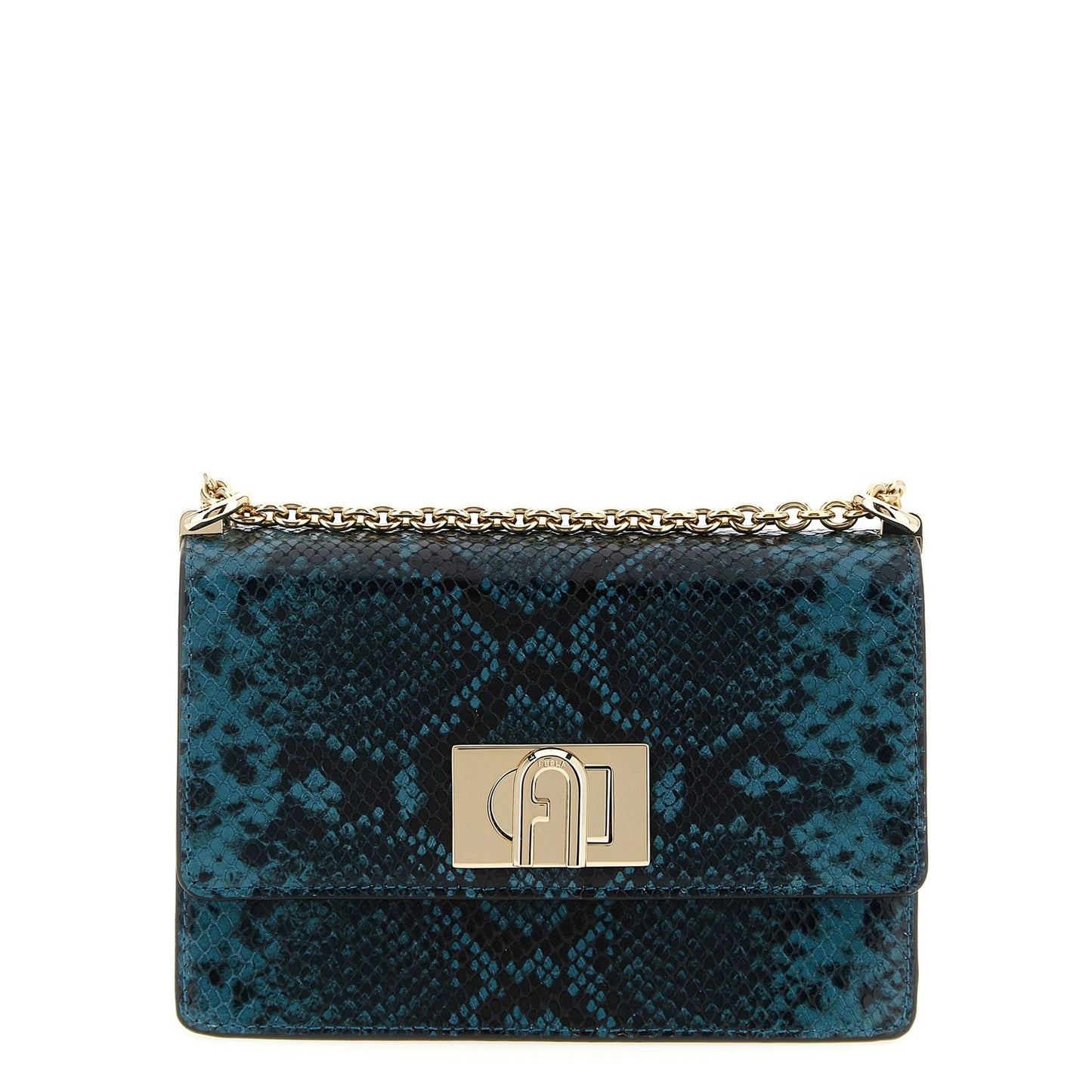 Furla Blue Goatskin Crossbody Bag