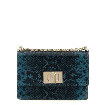 Furla Blue Goatskin Crossbody Bag