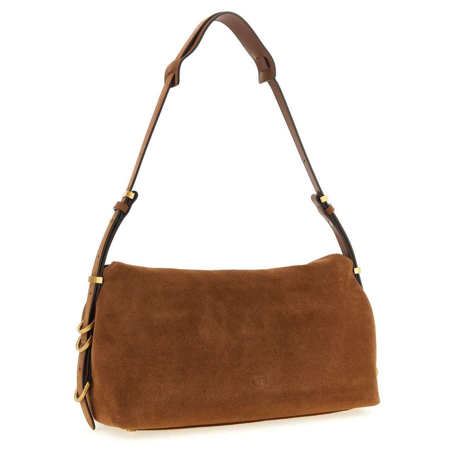 PINKO Brown Cowhide Shoulder Bag